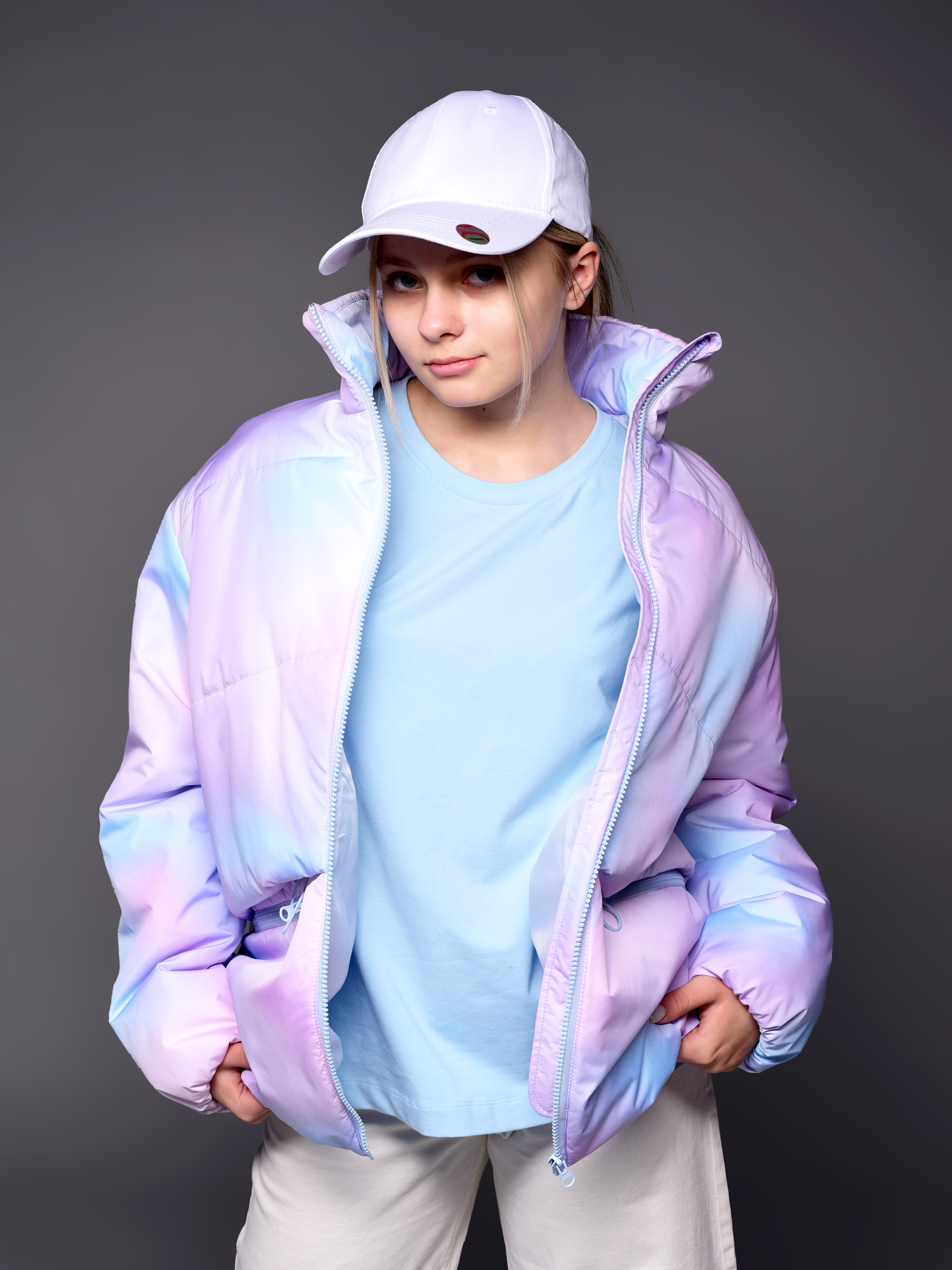 Куртка Аврора 1105-Д/принт-акварель - фото 2