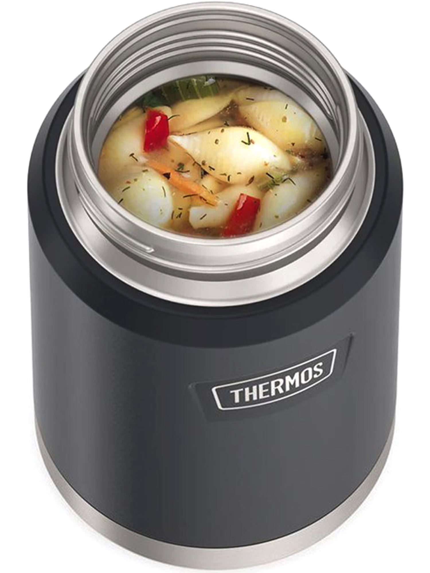 Термос для еды супа 710 мл с ложкой THERMOS ICON-301 гранитный – нержавеющая сталь герметичный тепло/холод 14/24 часа - фото 10