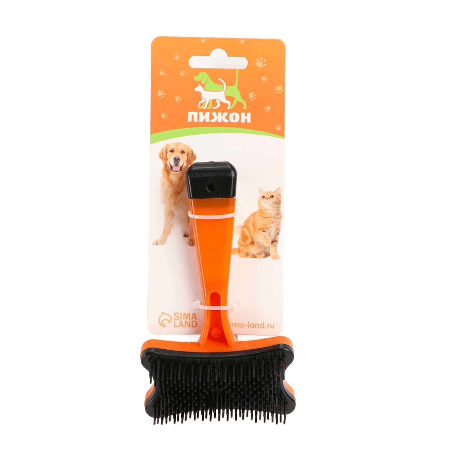 Пуходерка пластиковая Пижон Косточка с самоочисткой в ассортименте - фото 11