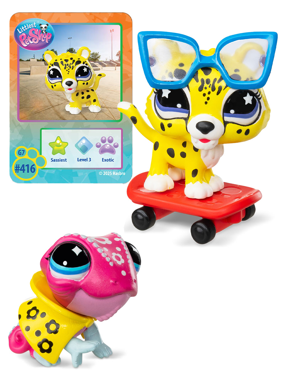 Игровой набор Littlest Pet Shop 2 фигурки Ящерица и Леопард - фото 4