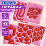 Общая тетрадь Brauberg клетка 48 лист. 5 шт.