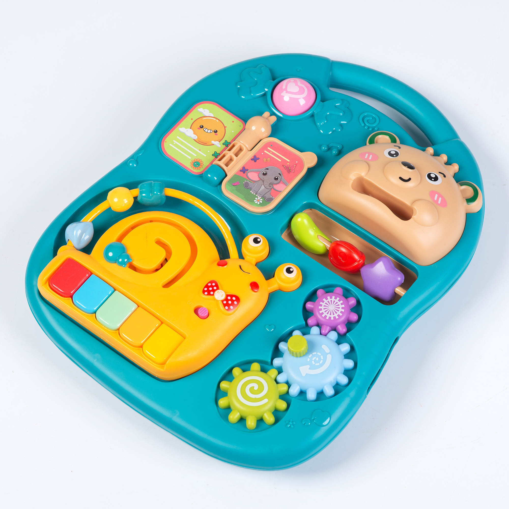 Каталка Babyhit с ручкой бирюзовый - фото 16