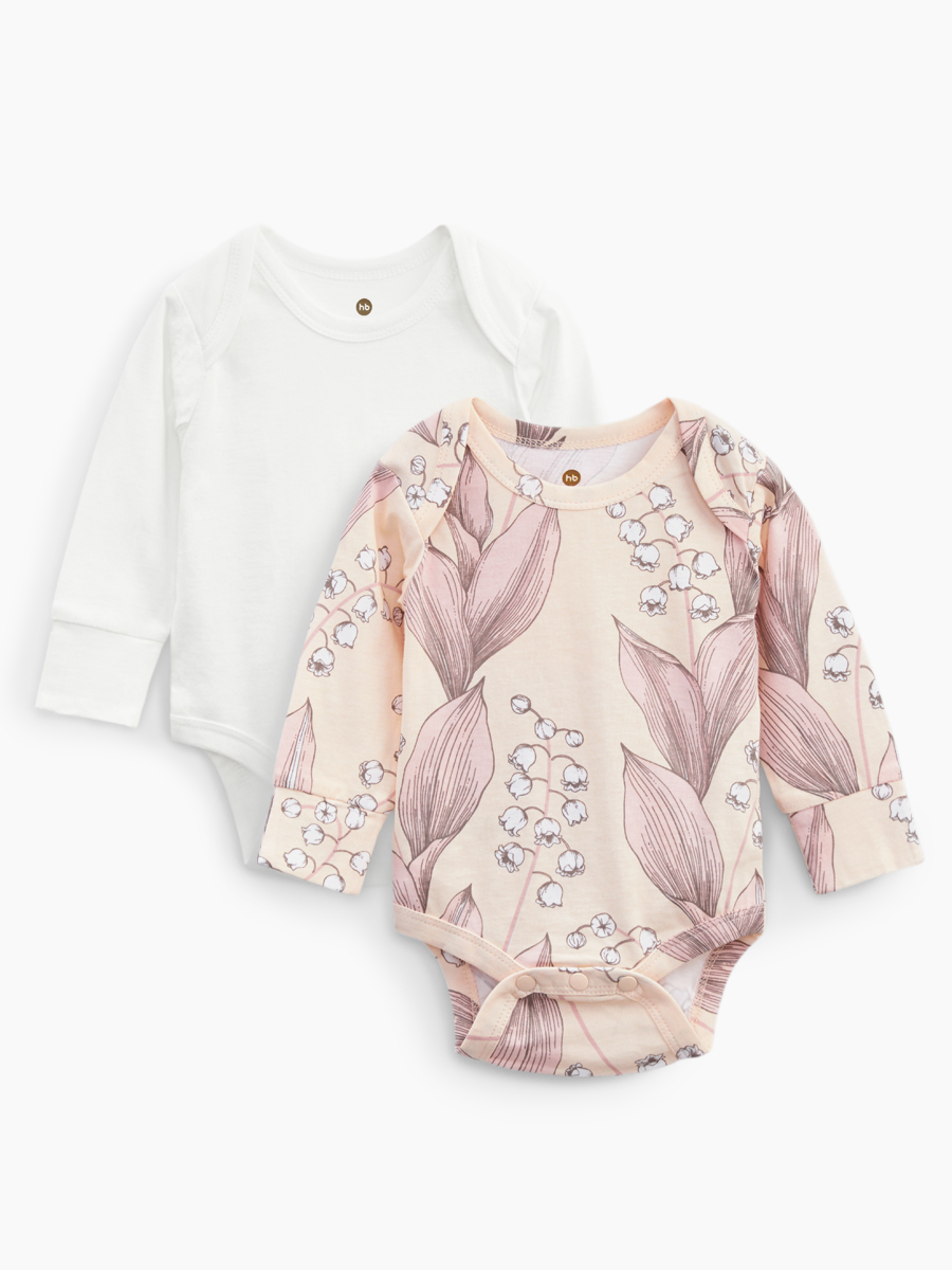 Боди 2 шт Happy Baby 90096_milky-pink - фото 1