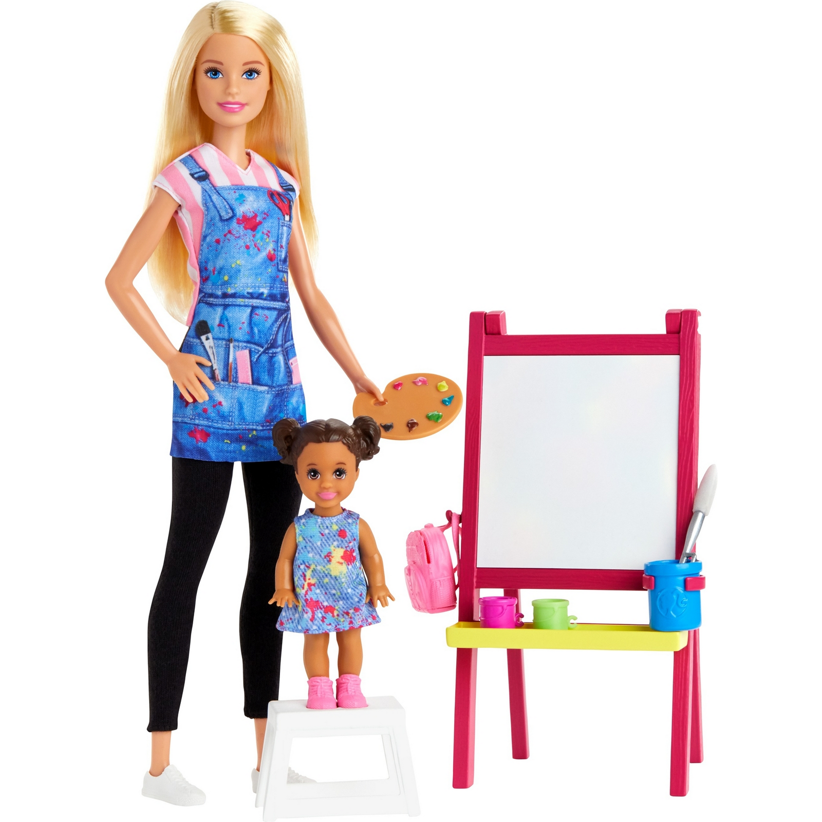 Кукла модельная Barbie Кем быть? Учительница рисования GJM29 - фото 1
