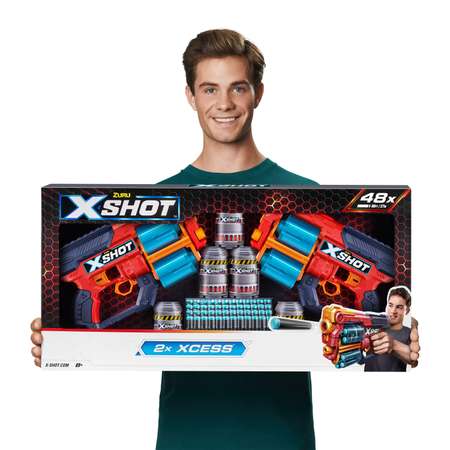 Бластер Zuru XSHOT  Xcess Double Pack