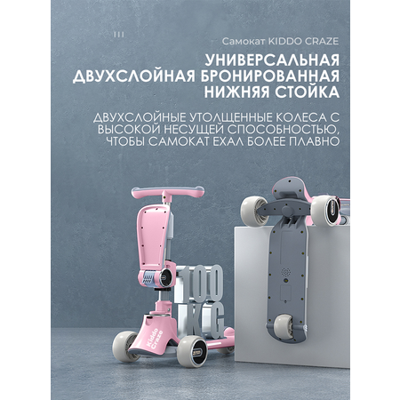 Самокат Kiddo Craze трехколесный