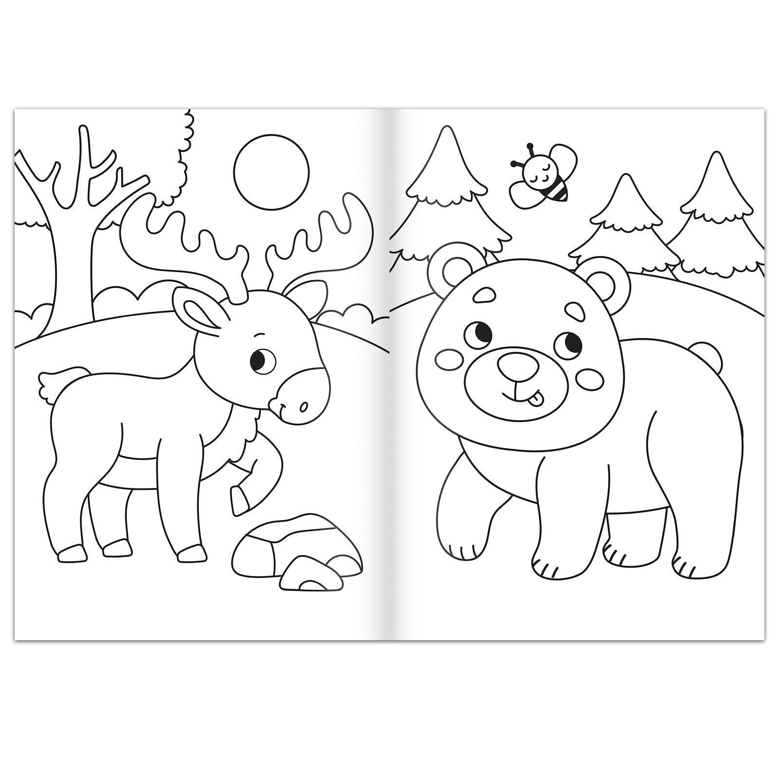 Набор раскрасок Буква-ленд Для самых маленьких 4 шт по 16 стр формат А4 - фото 5