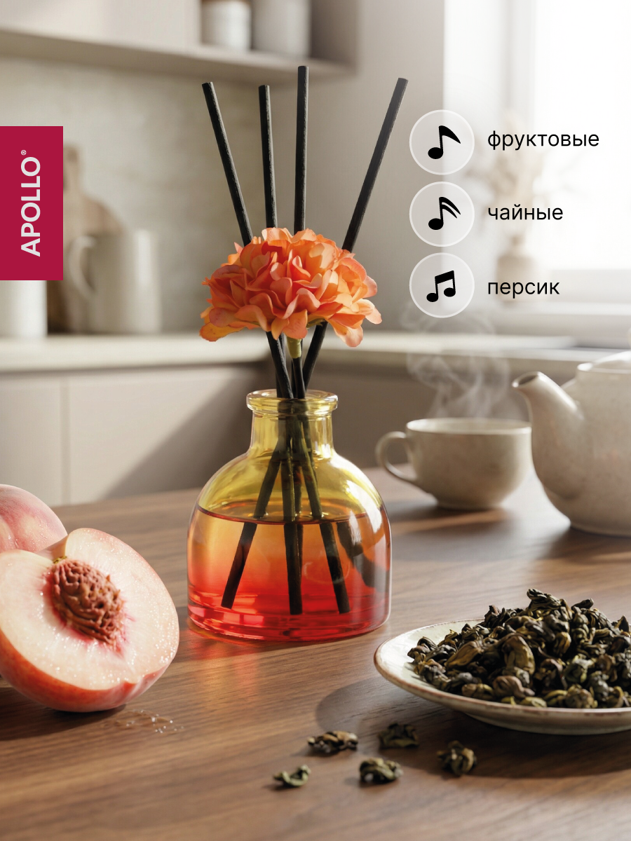 Ароматический диффузор APOLLO персик и улун 40 мл - фото 1