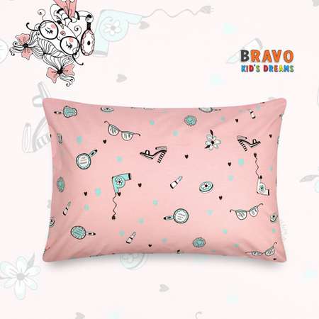 Наволочка BRAVO kids dreams 50х70 рис.6125а-1 Мадемуазельки