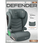 Автокресло Indigo DEFENDER зеленый Isofix 2/3 (15-36 кг)