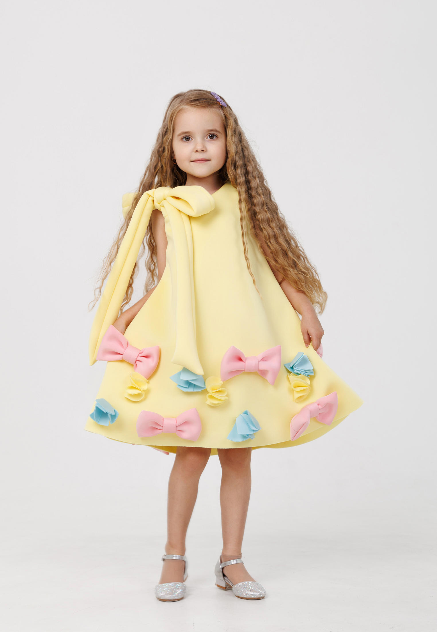 Платье Niffario TFPC20109W01-желтый - фото 1