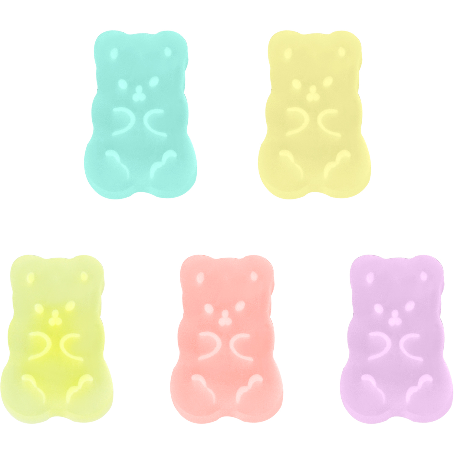 Ластик Meshu Candy Bear 5 шт. - фото 3