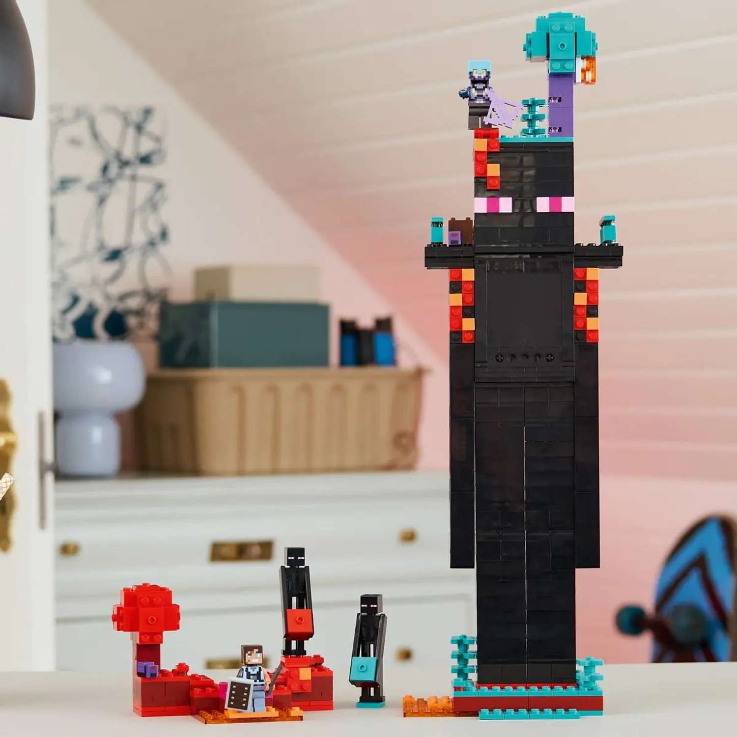 Конструктор LEGO Minecraft Башня Эндермена 867 дет. - фото 9