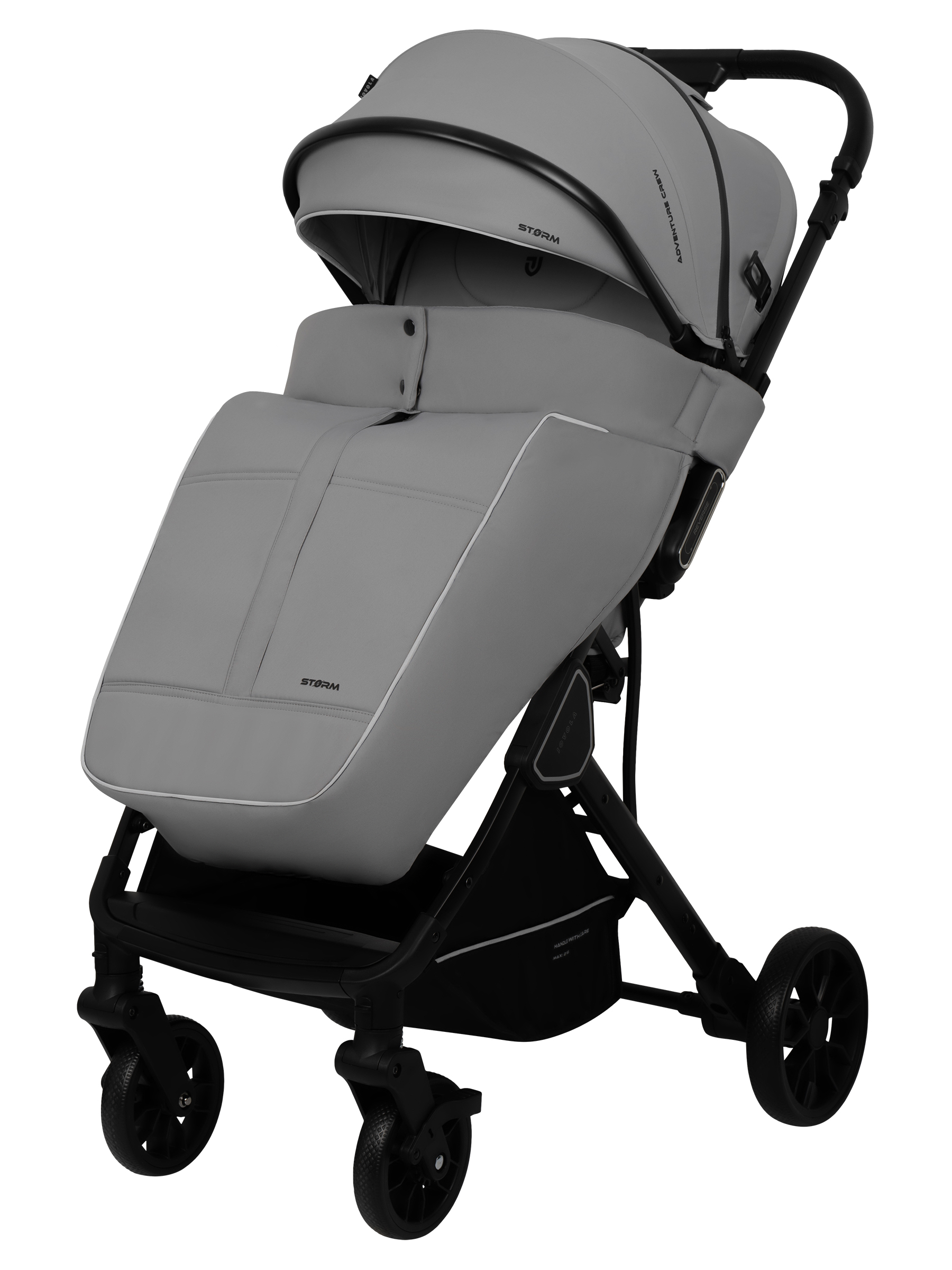 Коляска прогулочная JOVOLA Storm, светло-серый - фото 14