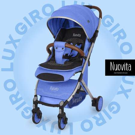 Коляска прогулочная Nuovita Giro Lux синий