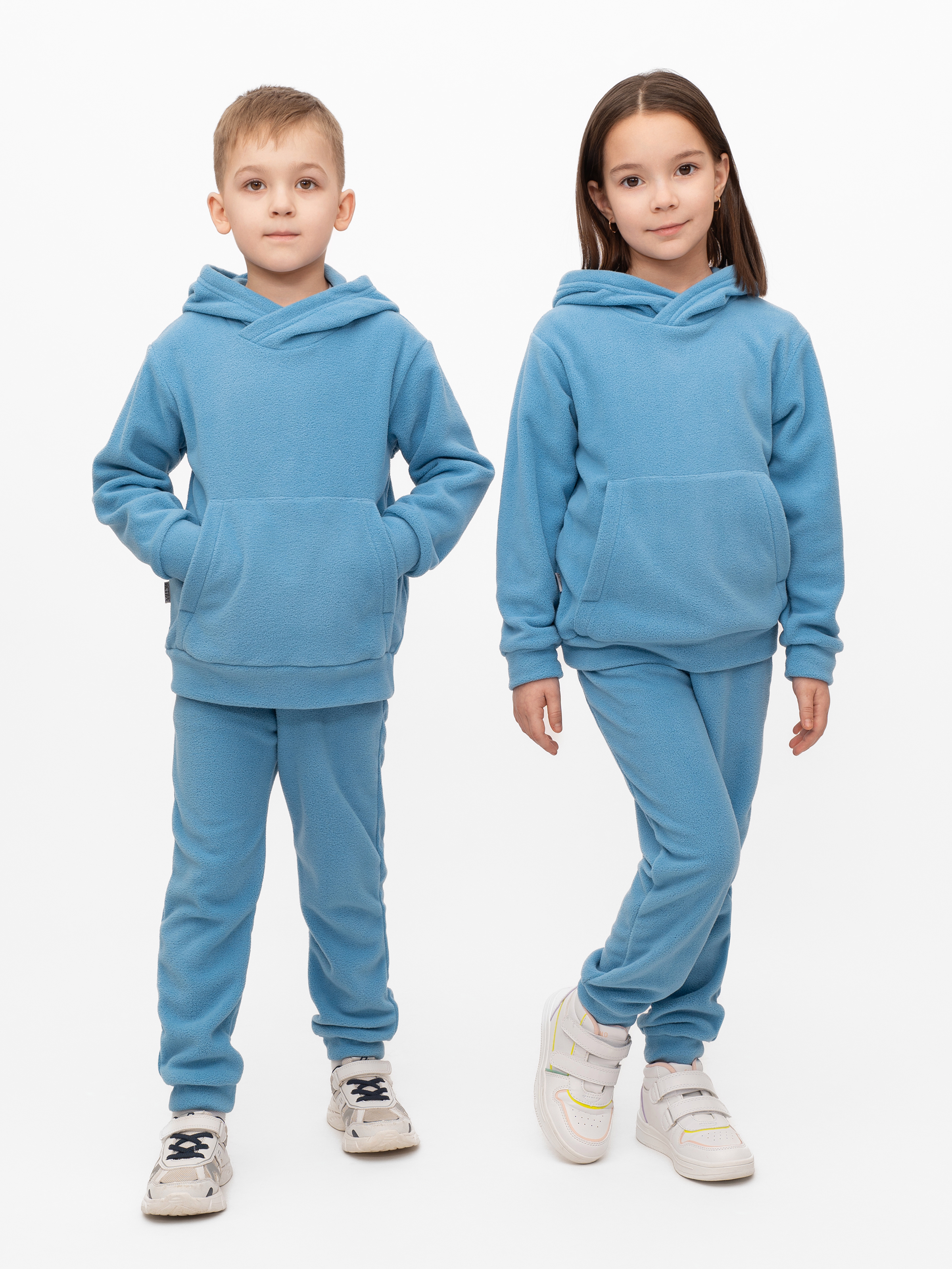 Худи и брюки Утенок 7043г(ш) голубой - фото 25