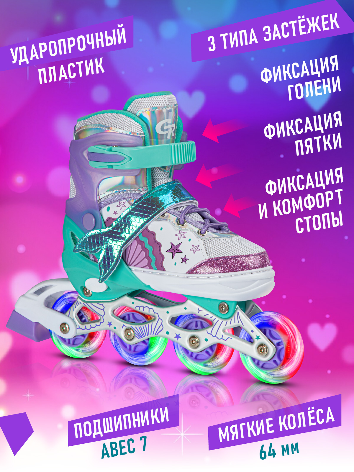 Роликовые коньки CITYRIDE S 29-32 - фото 3