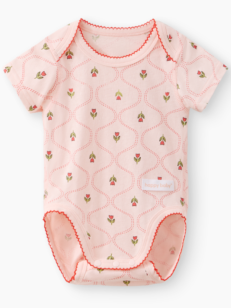 Боди 2 шт Happy Baby 90154-0_white-pink - фото 14