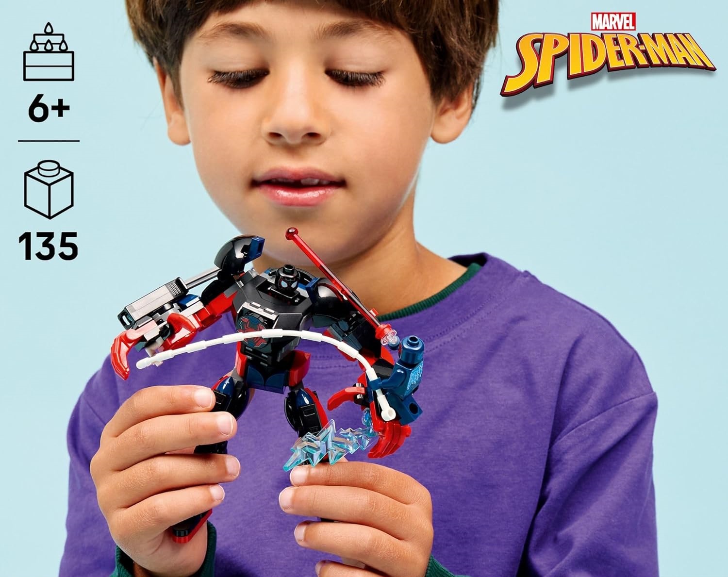 Конструктор LEGO Marvel Super Heroes Робот Майлза Моралеса 135 дет. - фото 4