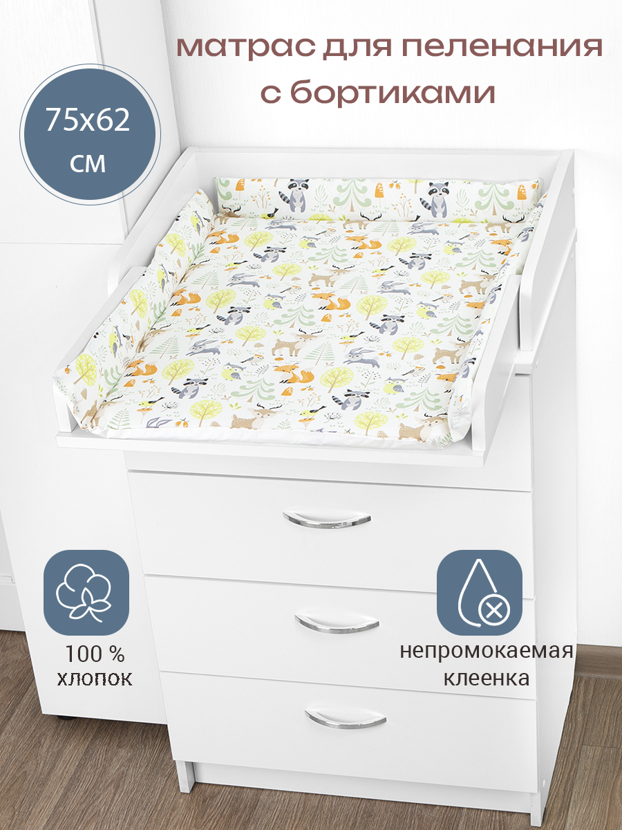Матрас для пеленания БОНЯМ с бортиками - фото 1