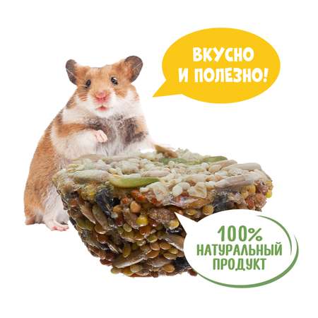 Лакомство для грызунов HappyJungle Престиж корзинки мед-семечки 30г*3шт