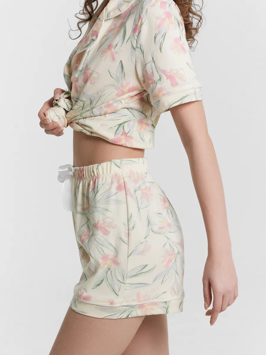 Пижама Mark Formelle (Марк Формэль) 592478/лилии на сливочном - фото 7