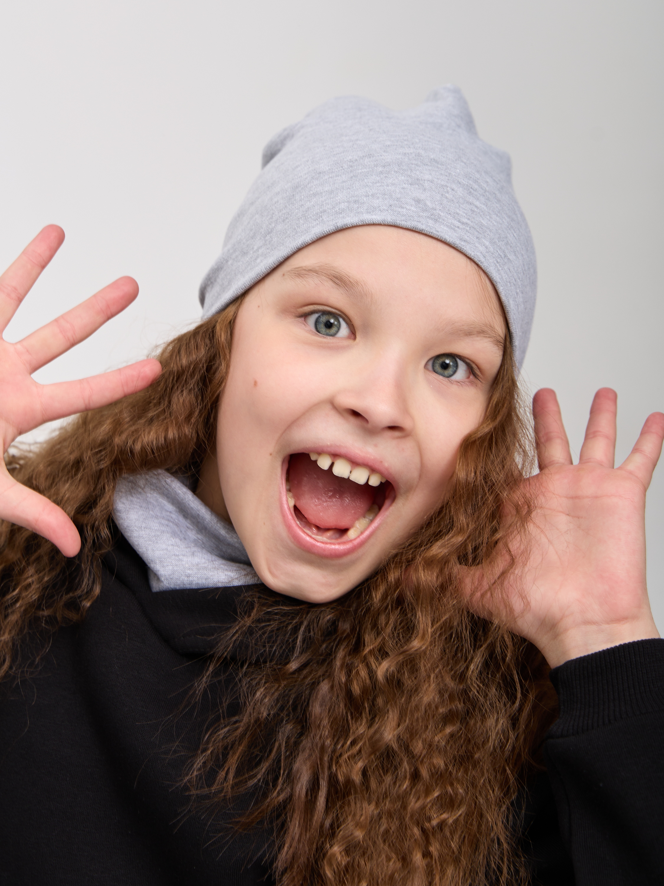 Шапка и снуд Лапушка 0256р сер. меланж - фото 12