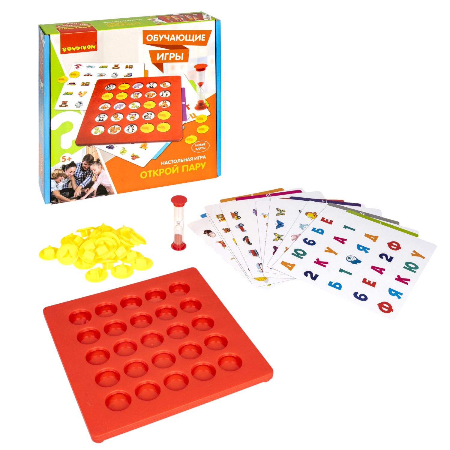 Настольная игра Bondibon мемо с карточками Открой Пару - фото 5