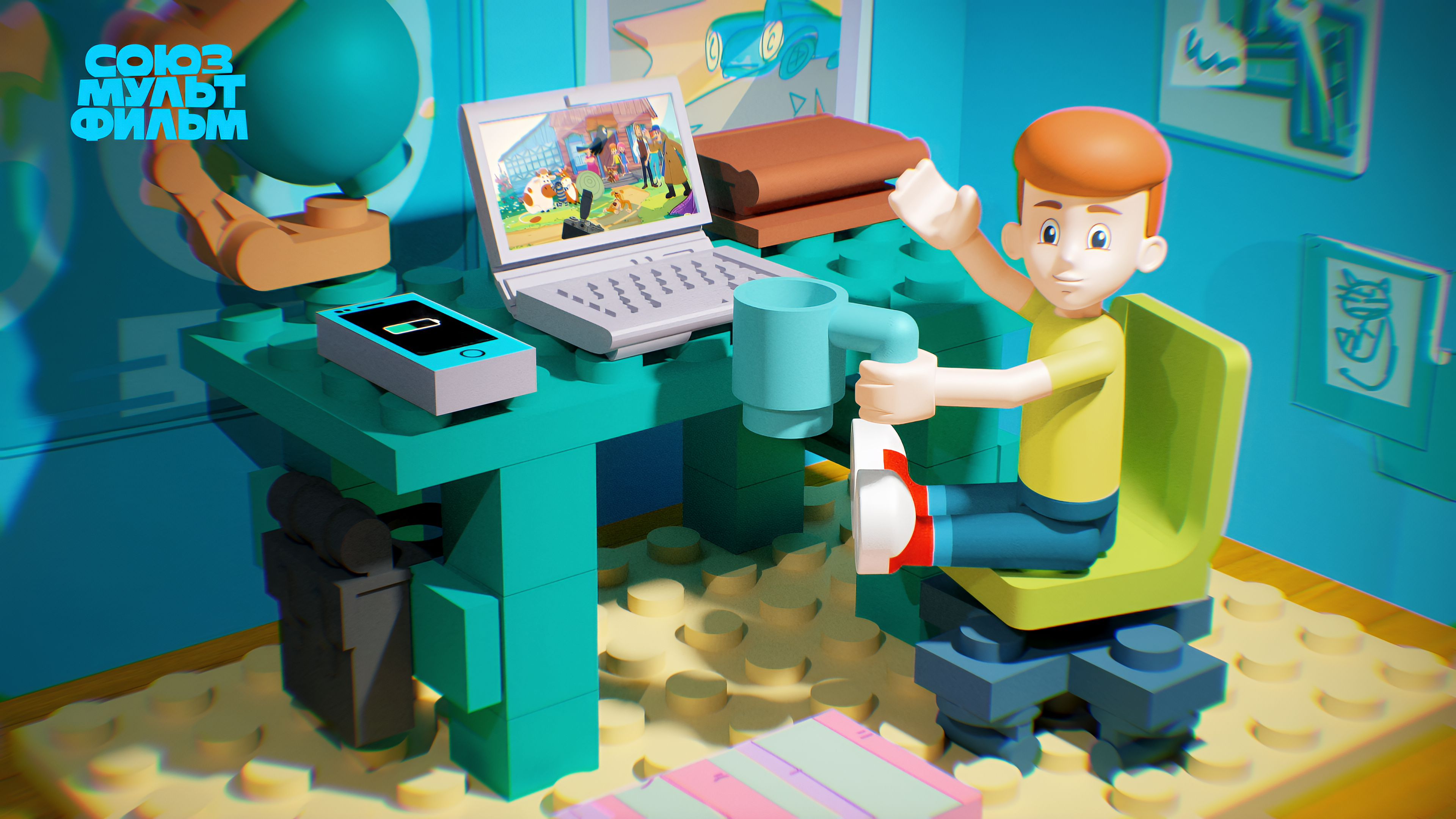 Конструктор Союзмультфильм Будни дяди Федора 50 дет. - фото 8