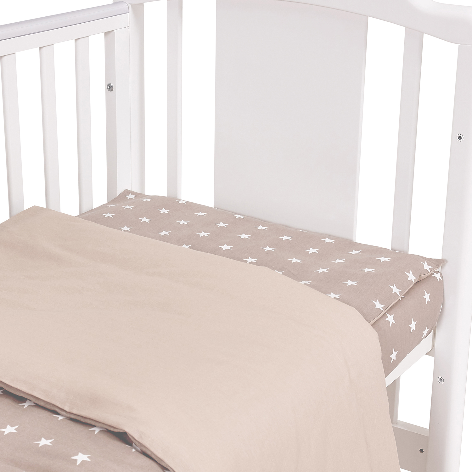 Комплект постельного белья Polini kids Звезды 3предмета Макиато - фото 7