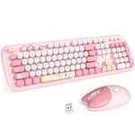 Беспроводной комплект клавиатура + мышь MOFii MOFii SMK-648M3AG Pink