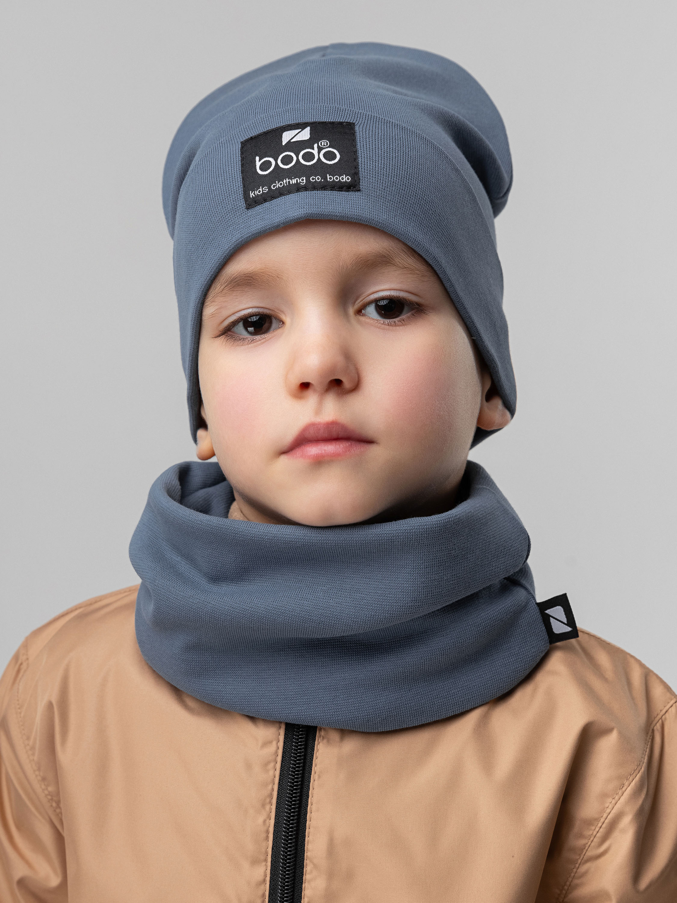 Шапка и снуд Bodo 13-161MU_индиго - фото 1