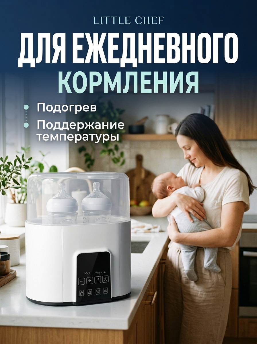 Подогреватель, стерилизатор LITTLE CHEF N20 - фото 2