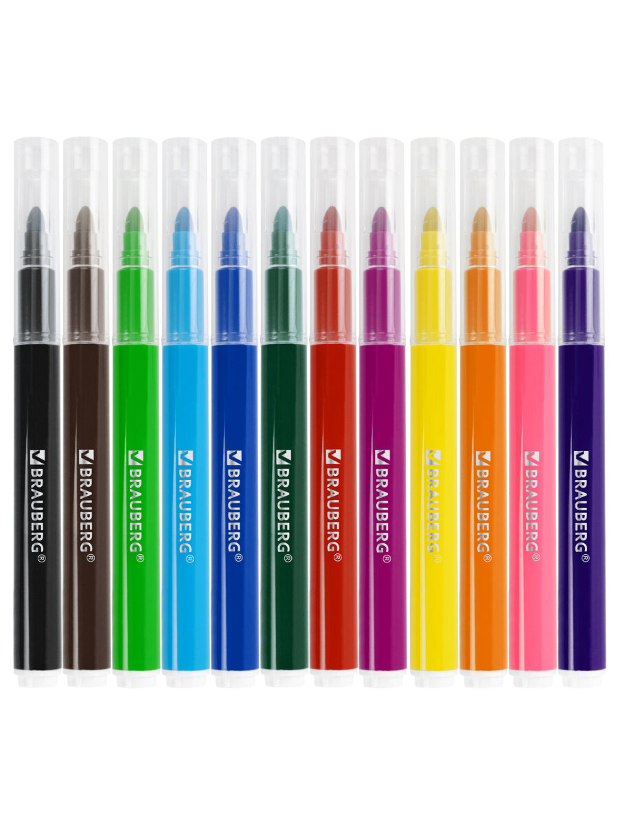 Фломастеры Brauberg 12 цв. - фото 7