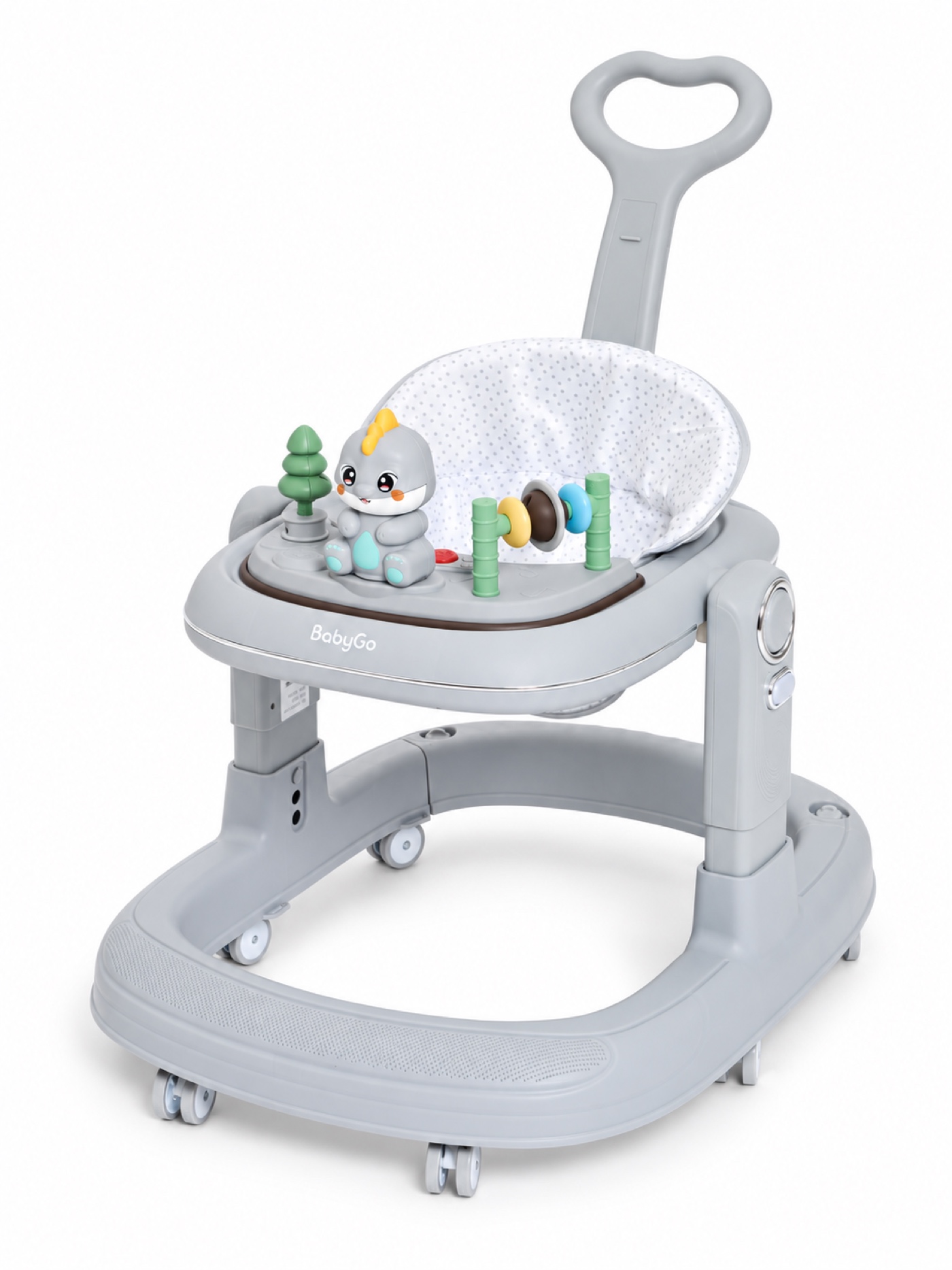 Ходунки BabyGo Lux серый - фото 1