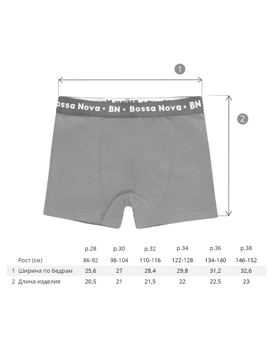 Трусы 2 шт Bossa Nova 462БН-177-З - фото 3