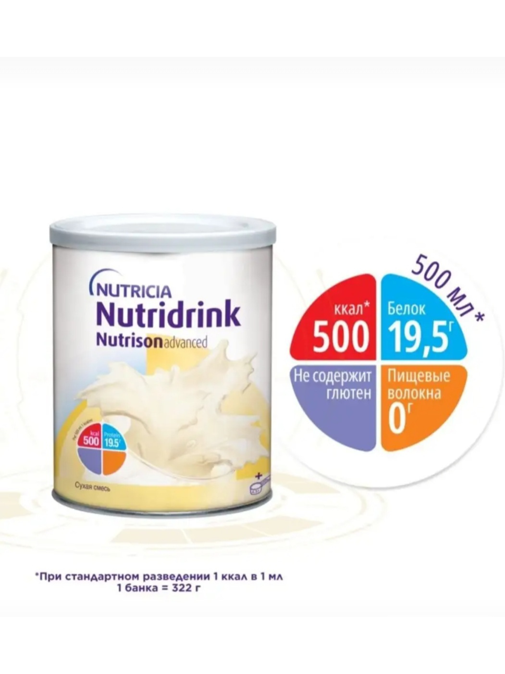 Лечебное питание Nutricia Нутризон Эдванс Нутридринк - фото 2