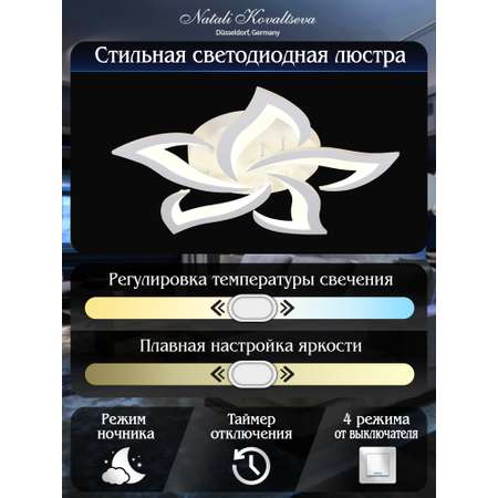 Светодиодный светильник NATALI KOVALTSEVA люстра 80W белый LED