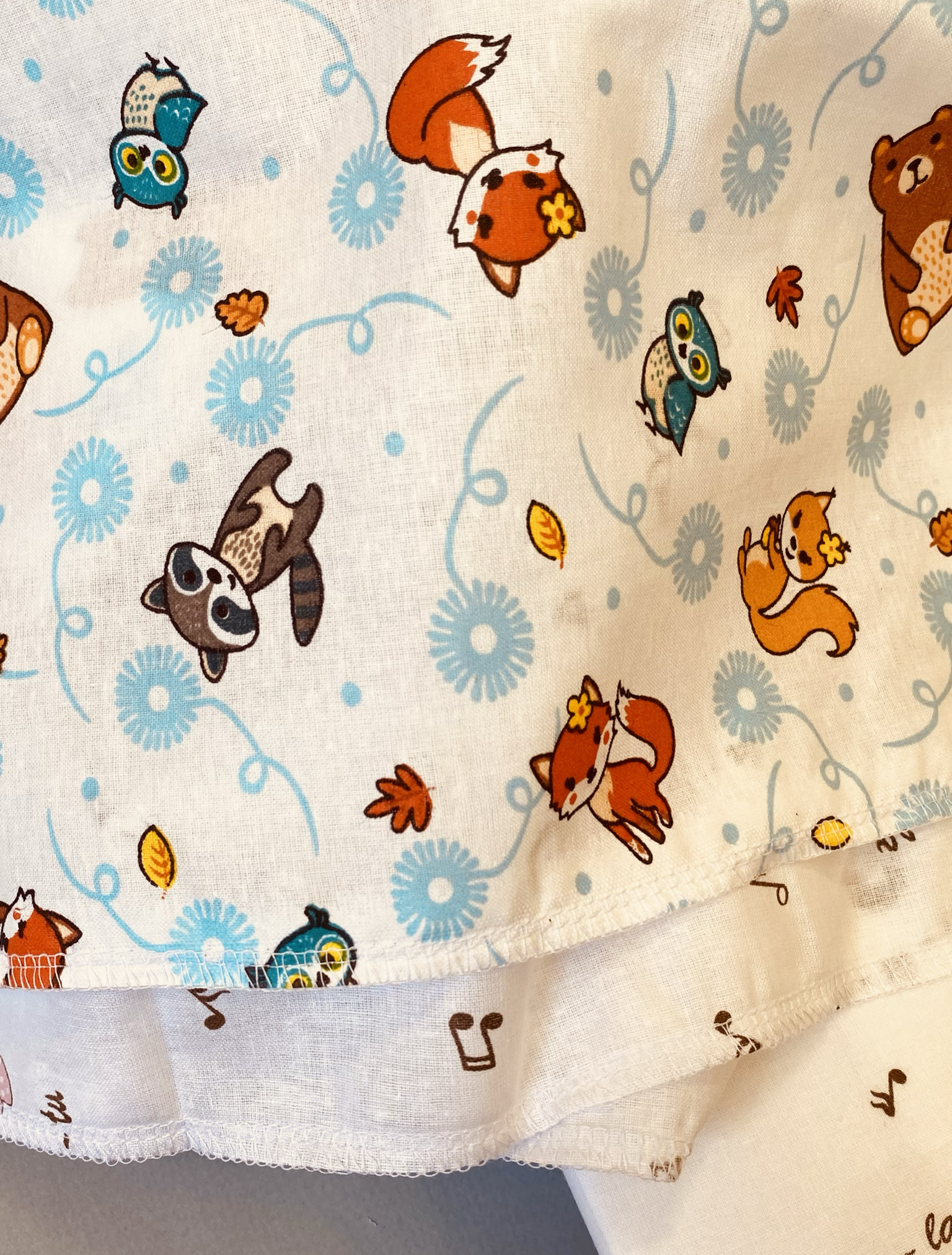 Пелёнка Делоникс Еноты + Бирюзовые Динозавры ситец 90х120 см 4 шт. - фото 8