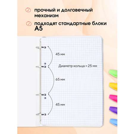 Тетрадь со сменным блоком ПАНДАРОГ клетка 80 лист.
