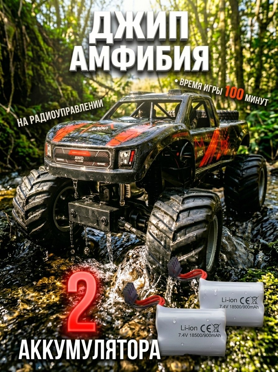 Автомобиль РУ MihokiToys Jeep Вездеход 4х4 - фото 1