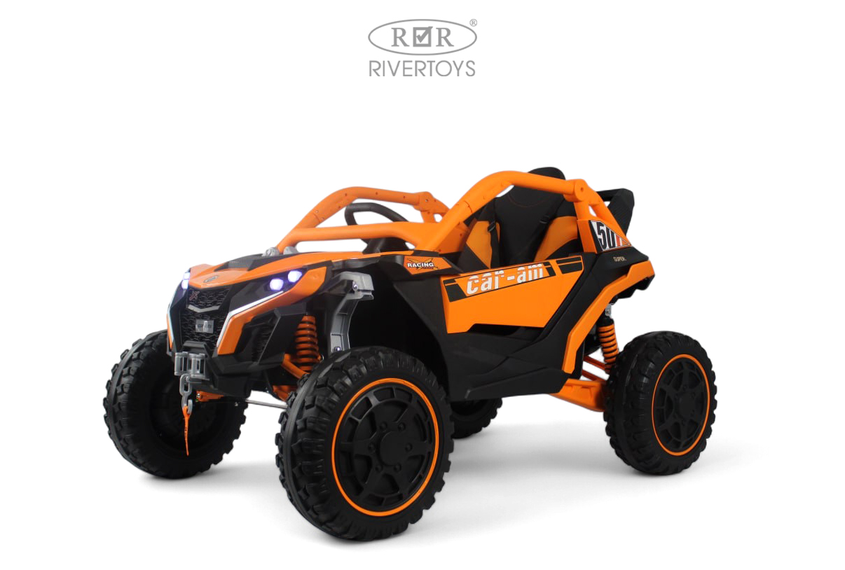 Электромобиль RIVERTOYS Z707ZZ-ORANGE С пультом ДУ - фото 1