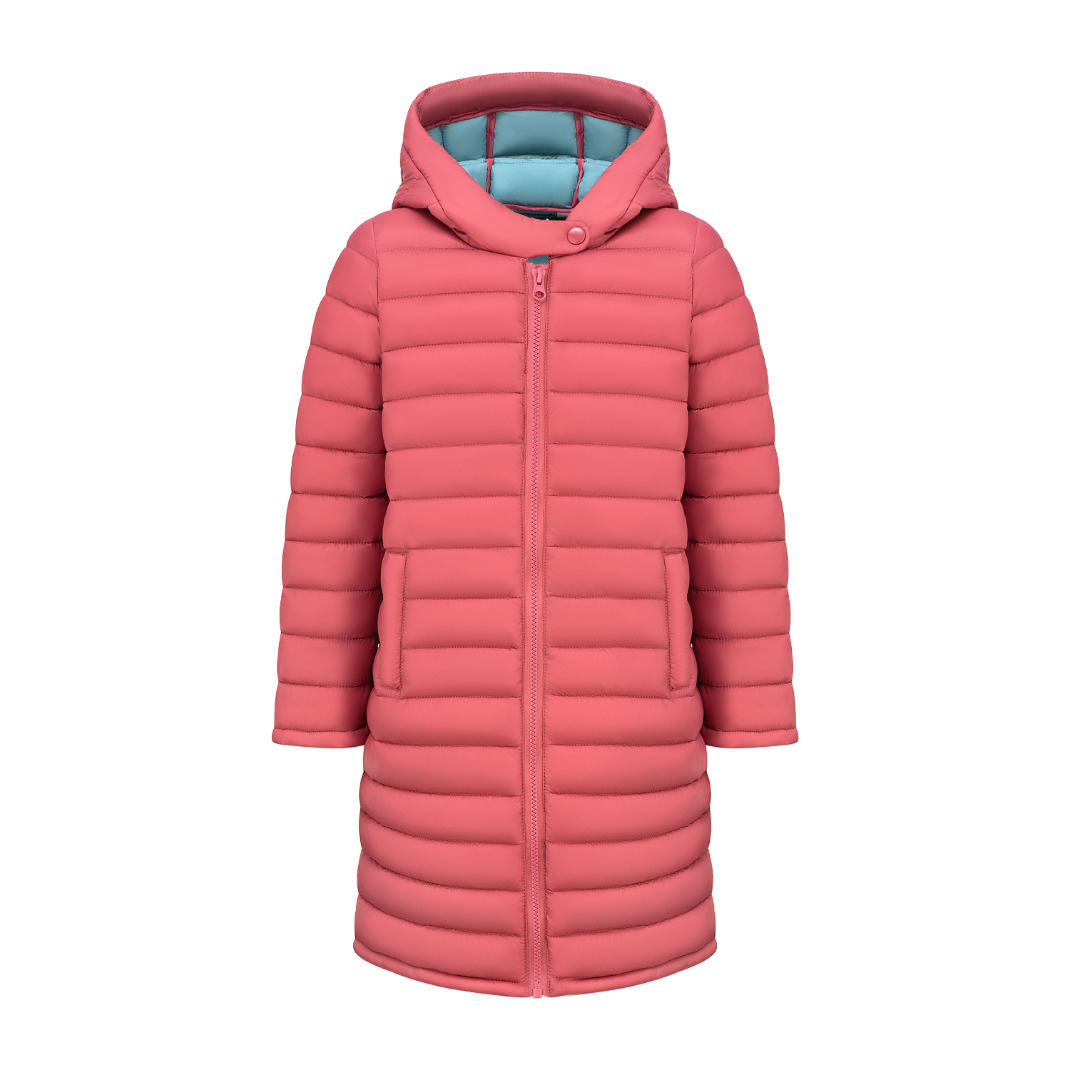 Куртка Oldos AOSS22JK2T133_БРУСНИЧНЫЙ_ПЫЛЬНО БИРЮЗОВЫЙ - фото 3
