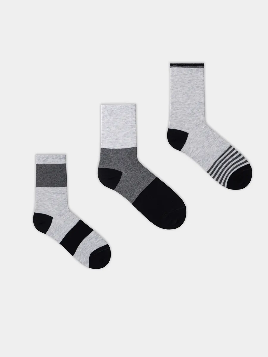 Носки 3 пары Mark Formelle (Марк Формэль) 430A-3382/св.серый меланж-3/ - фото 6