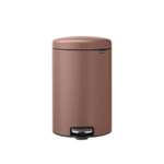 Бак мусорный Brabantia NewIcon с педалью светло-коричневый 20л 234026