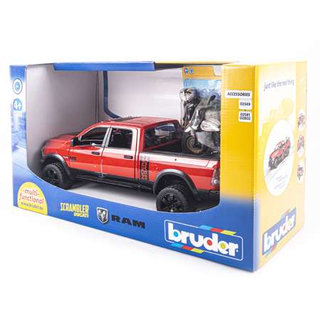 Игровой набор Bruder Внедорожник с мотоциклом