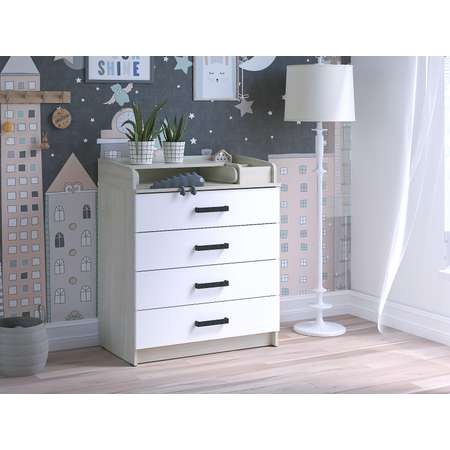 Пеленальный комод aton baby furniture Marvin шимо светлый белый