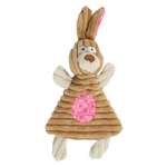 Игрушка для собак Barbaks Заяц Зося мягкий с пищалкой шуршит 26см