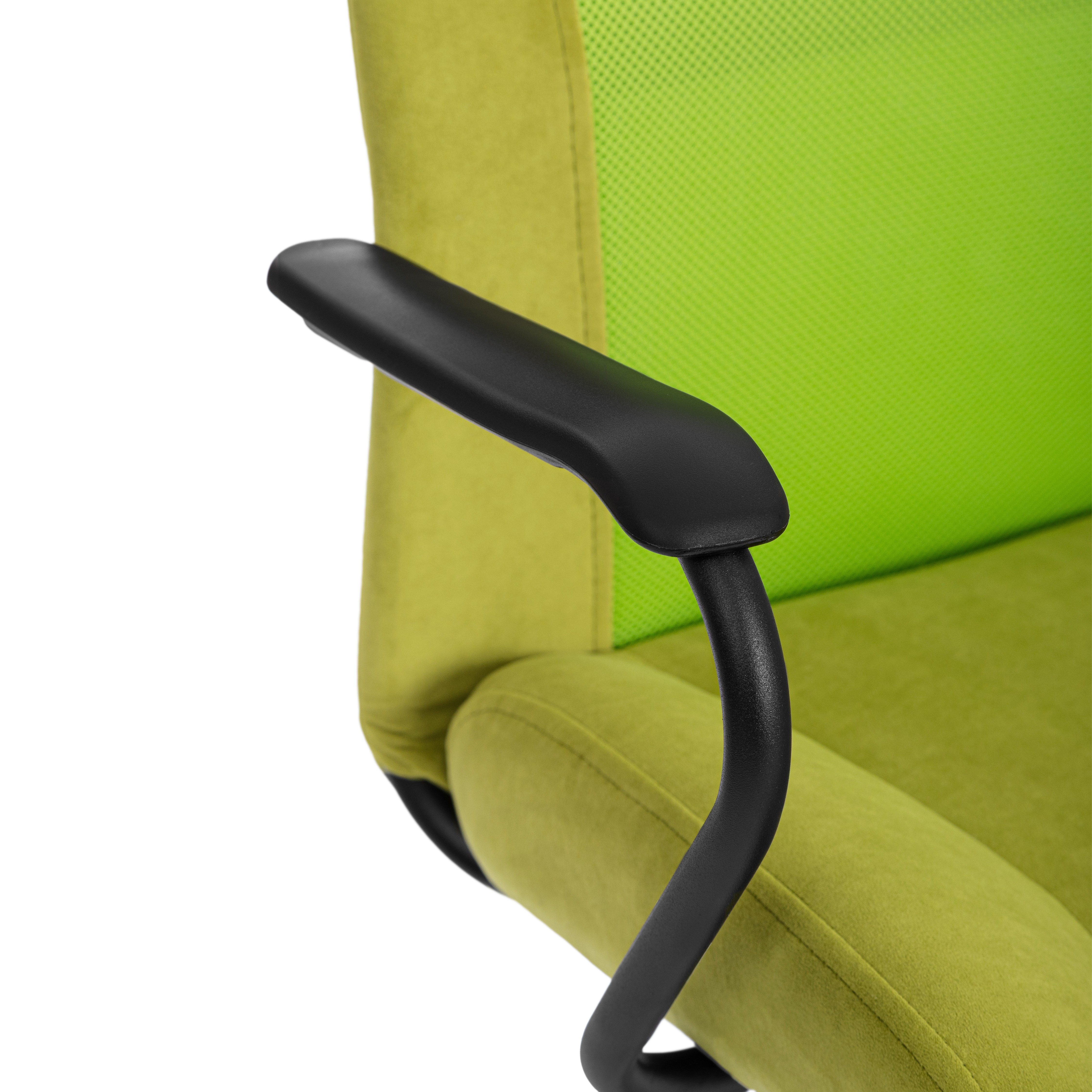 Компьютерное кресло TETCHAIR Стафф велюр олива зеленый - фото 7