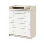 Комод пеленальный Aton Maks ясень севилья-белый софт